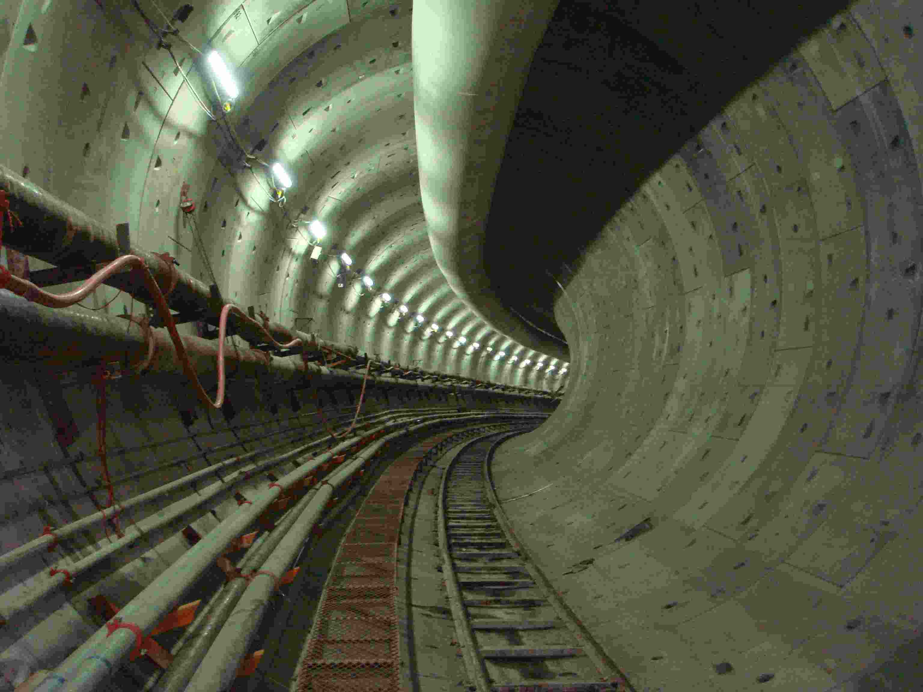 Kai Tak transfer tunnel during construction